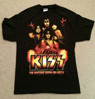 Kiss Official 2011 Hottest Band Tour T - Shirt Vintage