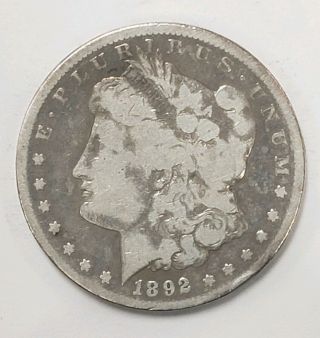 1892 - Cc Morgan Silver Dollar Carson City S$1