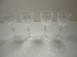 Set Of 4 Marquis By Waterford Crystal Wine Glasses