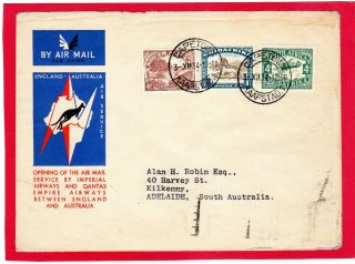 South Africa Air Mail1934 Imperial Airways First Flight Cover To Kilkenny Scarce