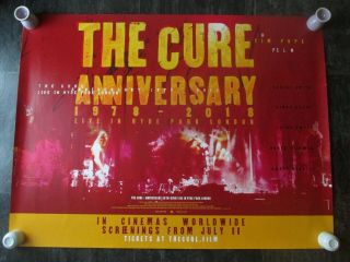 The Cure 1978 - 2018 Uk Movie Poster Quad Double - Sided 2019 Cinema Poster