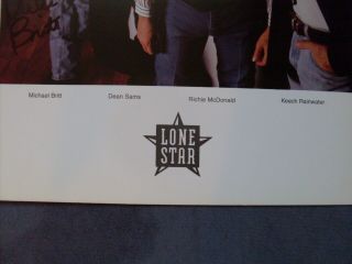 LONE STAR HAND SIGNED AUTOGRAPHED PHOTO ALL MEMBERS 8 x 10 AUTHENTIC 2