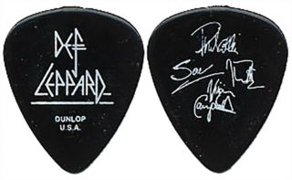 Def Leppard Authentic 2006 Concert Tour Custom Stage Band Signatures Guitar Pick