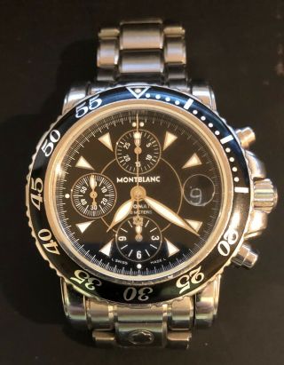 Montblanc Sport Xxl Chronograph Automatic With Ss Bracelet With Extra Links