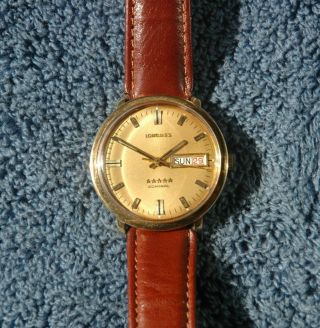 Fantastic Longines Admiral Solid 18k Gold Day - Date Automatic Cal.  508 - Beauty