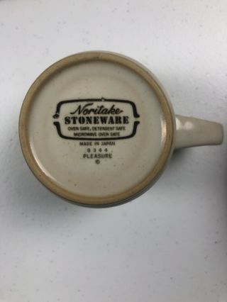 Noritake Stoneware 8344 PLEASURE 17 Piece Set Cups Saucers Plates Bowls 2