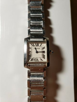 Cartier Tank Francaise Stainless Steel Ladies Watch