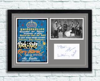 The Beatles Concert Poster & Autographs Memorabilia Poster 