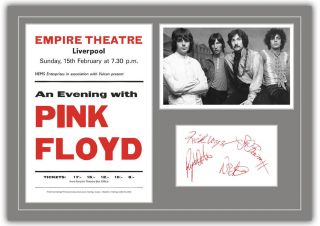 Pink Floyd Concert Poster Photo Autographs Memorabilia Poster Liverpool Unframed