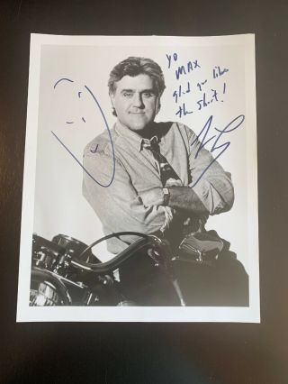 Jay Leno Autograph Signed Auto Photograph Inscribed Tonight Show 8x10