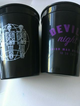 Devil ' s Night PROMO Shot Glass & Cups THIRD MAN RECORDS Jack White OLIVIA JEAN 2