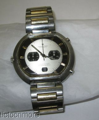 Vintage Hamilton Fontainebleau Chronomatic Automatic Chronograph Date Watch 46mm