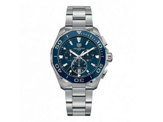 Tag Heuer Aquaracer Diver Blue Dial Chronograph Stainless Steel Cay111b.  Ba0927