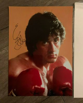 Sylvester Stallone Autographed Rocky Balboa 14 X 10 Photo " As - Is "