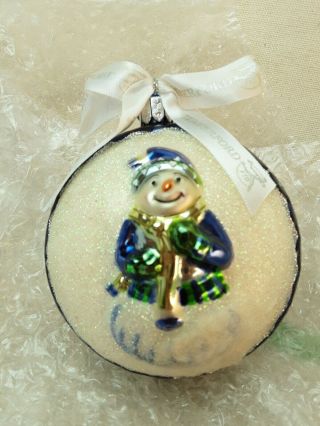 Waterford Holiday Heirlooms Snowman Ornament.  4.  5 "