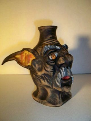 Face jug,  NC Pottery,  Folk Art,  by NC artist Joshua Carnes 2
