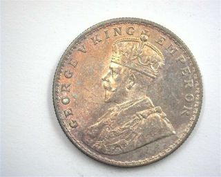 India 1916 - B Silver Rupee Gem,  Uncirculated
