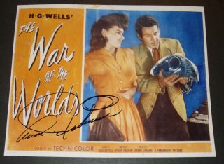 War Of The Worlds Ann Robinson 8 " X 10 " Photo Signed Autograph W/