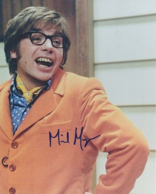 Signed Color Photo Of Mike Myers Of " Austin Powers "
