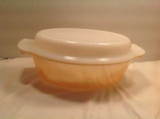Vintage Anchor Hocking Fire King Lusterware Casserole Dish With Lid 1 1/2 Qt 433