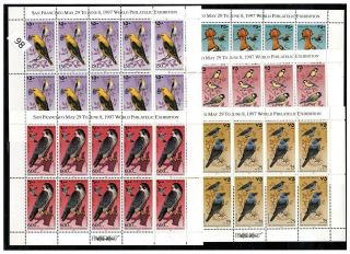 ,  10x Palestine 1997 - Mnh - Birds