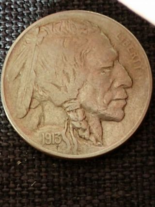 1913 - D Buffalo Head Nickel,  Type 2