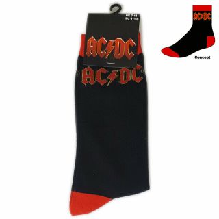 Ac/dc Unisex Ankle Socks Classic Logo (uk Size 7 - 11) 100 Official Merchandise