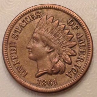 1861 Us Coper Nickel Indian Head Cent - Civil War Era