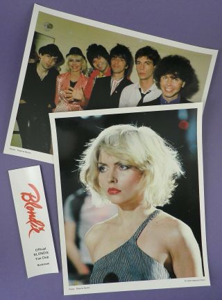 1979 Blondie Fan Club 10 X 8 Photos & Bookmark - Stock