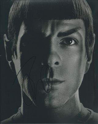 Zachary Quinto Star Trek Spock In - Person Hand Signed Autographed Photo