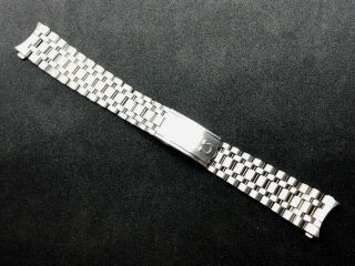 Vintage Omega Speedmaster 105.  003ed White 1965 Straight Lug Holzer Bracelet 19mm