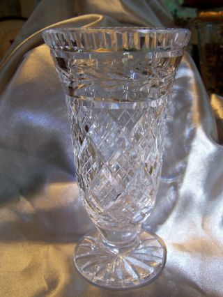 Waterford Irish Crystal 7 " Tall Etched Clear Glass Vase