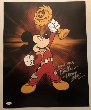 Bret Iwan Signed Autographed 16x20 Photo Mickey Mouse Disney Jsa 7