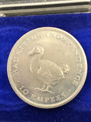 Bu Dodo Bird 1971 10 Rupees Mauritius Independence