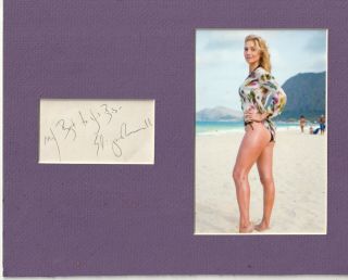 Elizabeth Mitchell Signed Matted With Photo 8x10 11/19