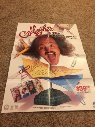 Lee Gallagher The Bookkeeper Signed Official Movie Poster Comedian