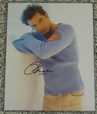 Ricky Martin Autographed 8 X 10 Color Photo