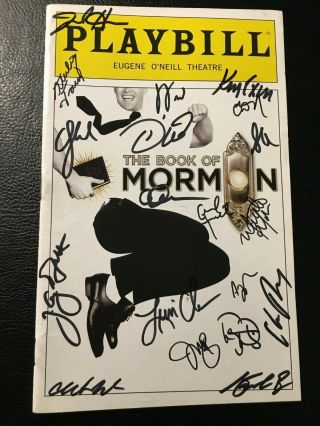 The Book Of Mormon Cast Signed Broadway Playbill