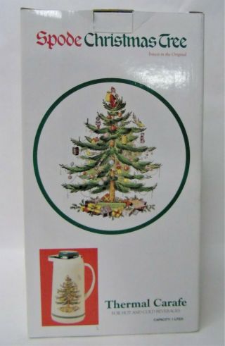 Spode Christmas Tree Thermal Carafe Nib S355