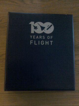 100 Years Of Flight 1903 - 2003 Folder Containing 7 First Day Covers (1 With Coin)