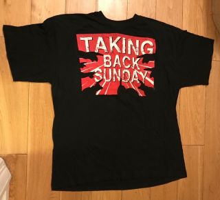 Taking Back Sunday Uk/europe Concert Tour 2006 T Shirt Xl