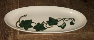 Metlox Poppytrail California Ivy Celery Dish Oblong Plate Platter 12 " Long