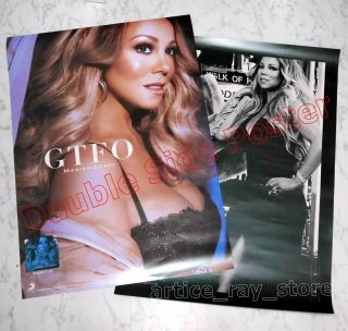 Mariah Carey Caution Taiwan Promo Two - Sides Poster 2018