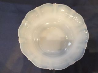 Vintage Monax American Sweetheart Round Serving Bowl White Opalescent