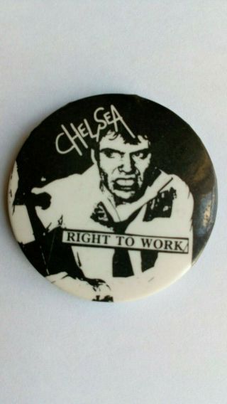 Chelsea Vintage Punk Badge Late 70 