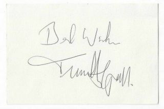 Timothy Spall Signed Index Card / Autographed Actor Harry Potter