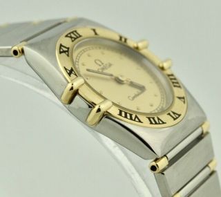 Ladies Omega Constellation 795.  1080 Stainless Steel & 18k Gold 22mm Quartz Watch 2