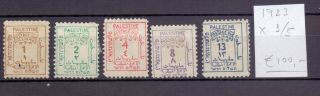 Palestine 1923.  Postage Due Stamp.  Yt X1/5.  €100.  00