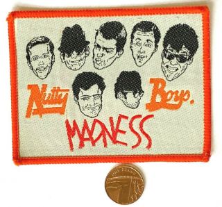 MADNESS - Nutty Boys - Old OG Vtg 1980 ' s Woven Patch Sew On Ska 2