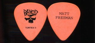 Rancid 2009 Dominoes Tour Guitar Pick Matt Freeman Custom Concert Stage